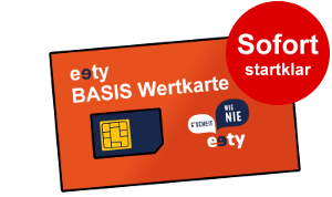 eety Werkarten Tarif - Prepaid SIM Karte