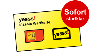 yesss! Werkarten Tarif - Prepaid SIM Karte
